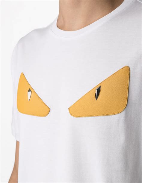 fendi eyes t shirt white|Fendi eyes t shirt men's.